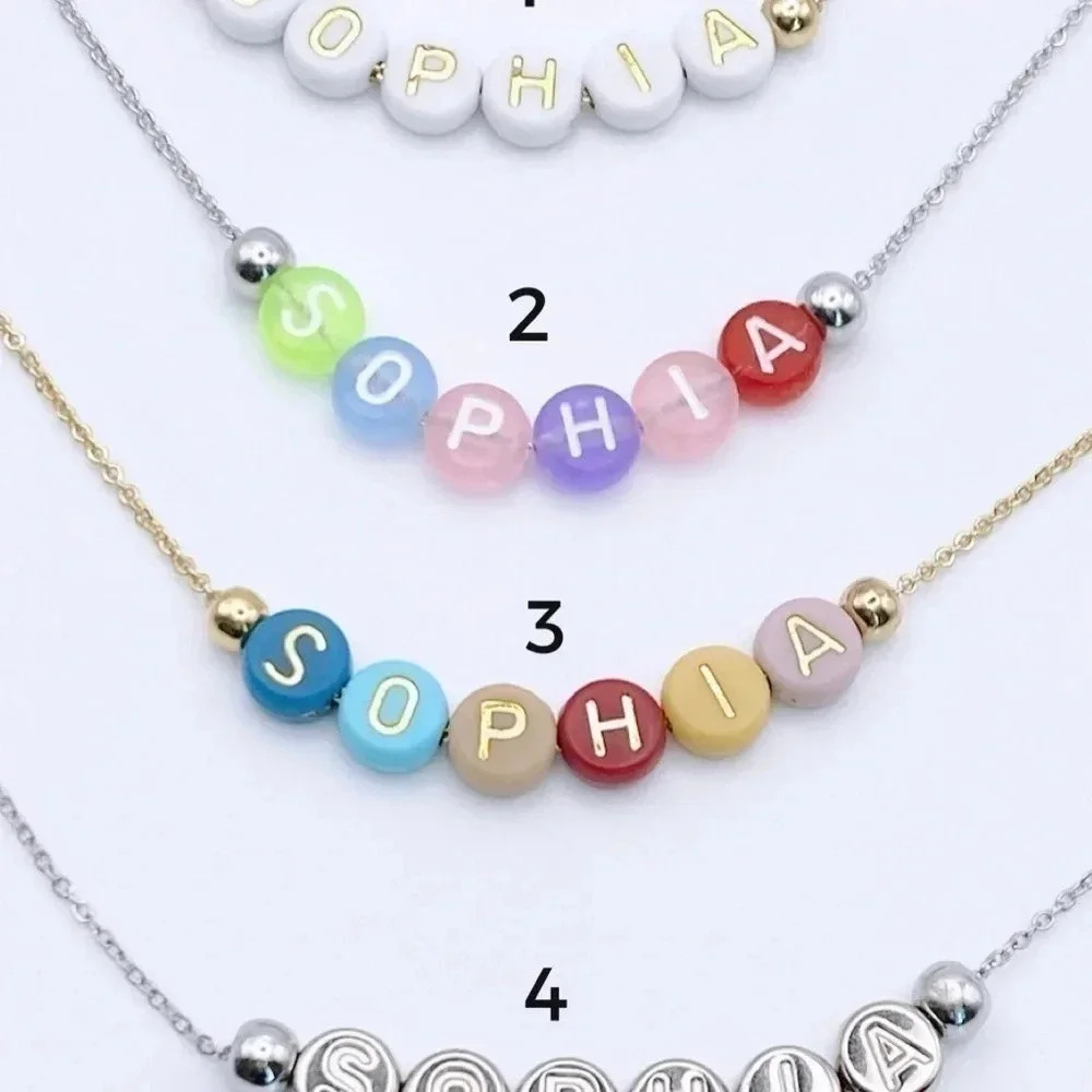 Custom Name necklace |Gold plated | Dainty Necklace| Custom name necklace - Picture 2 of 4